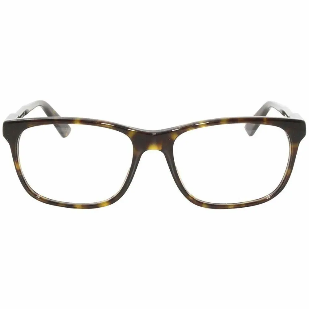 Rectangular Women`s Eyeglasses Havana W/demo Lens GG0490O 002 by Gucci