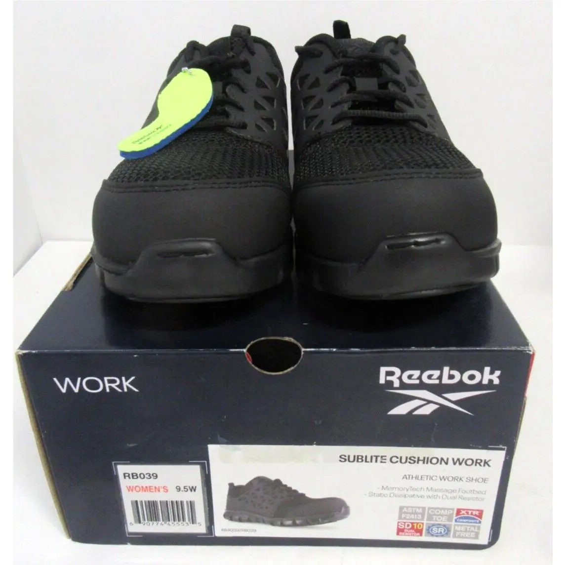 Reebok shoes - Sublite - Sublite - Athletic Work Shoe - Black (UPC: 690774455535) 1