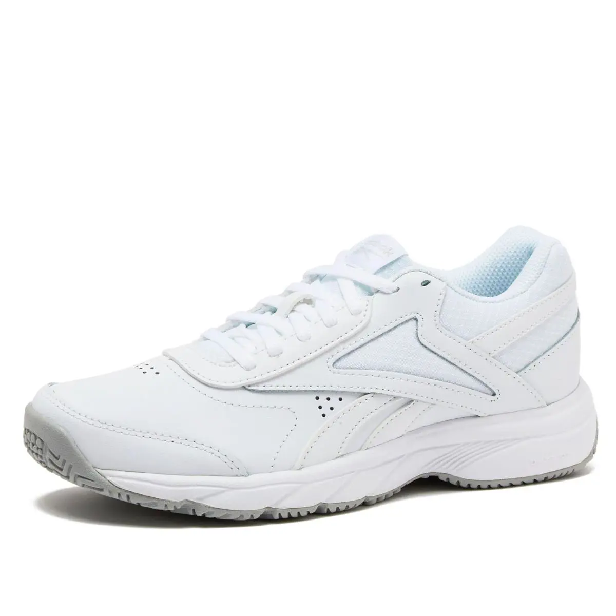 Reebok Men`s Work N Cushion 4.0 Walking Shoe White/cold Grey 10 M US Men - Cold Grey/White