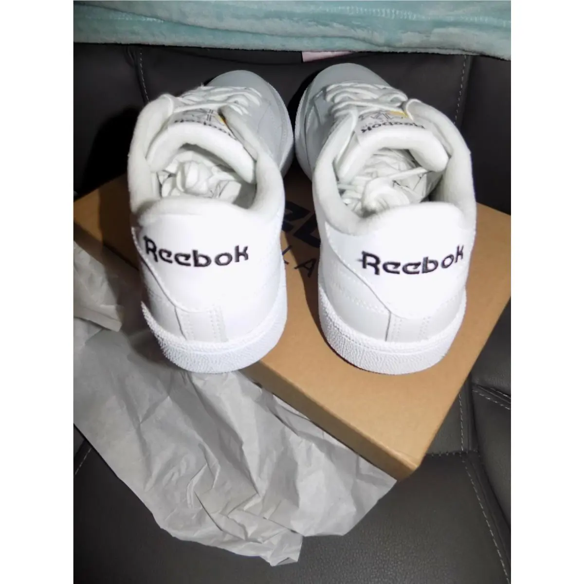 Reebok shoes - Club C 85 MU - Club - EF8839 - White, Manufacturer: White Black Toxic Yellow (UPC: 192617856696) 2
