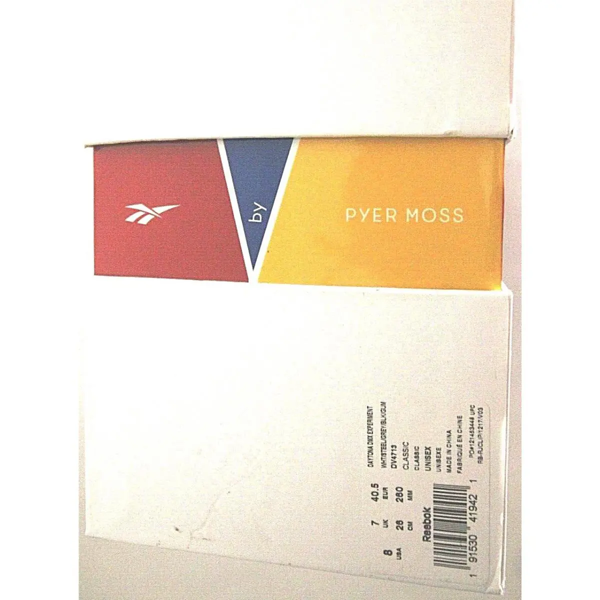 Reebok shoes - Reebok Daytona DMX - Daytona DMX - White, Steel Grey, Black and Gum, Manufacturer: Gray WH BLK 5