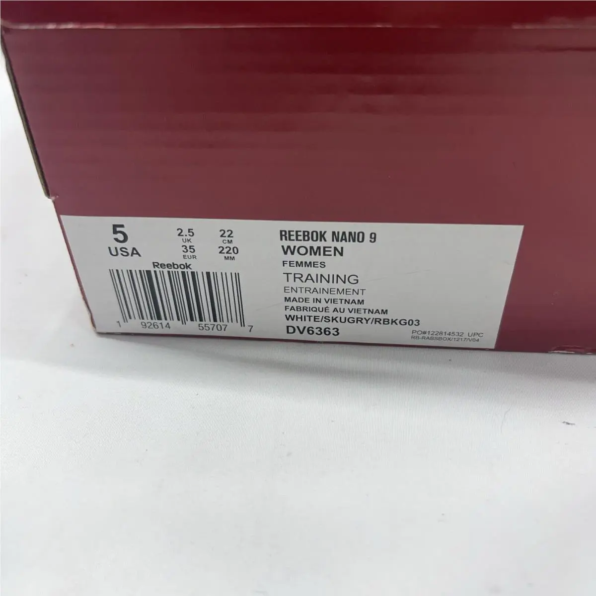 Reebok shoes - Reebok Nano Nine - Nano Nine - White (UPC: 192614557077) 2