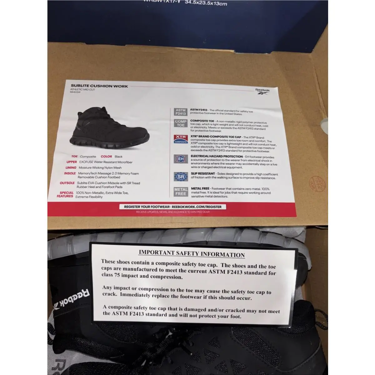 Reebok shoes - Reebok Work - Work - Black 0