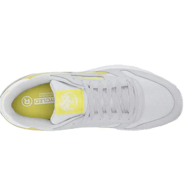 Reebok shoes - Reebok Classic Leather - Classic Leather - Pure Grey/Chartreuse/White 4