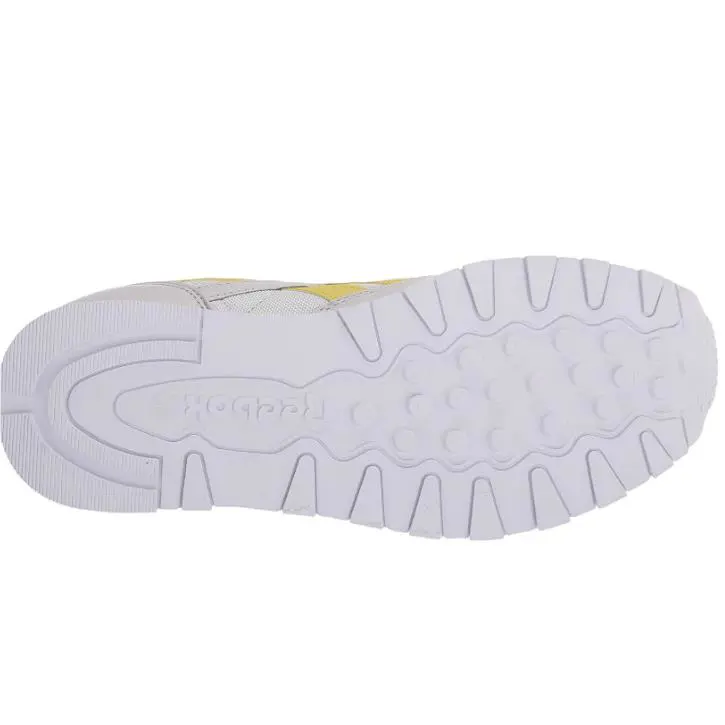 Reebok shoes - Reebok Classic Leather - Classic Leather - Pure Grey/Chartreuse/White 5