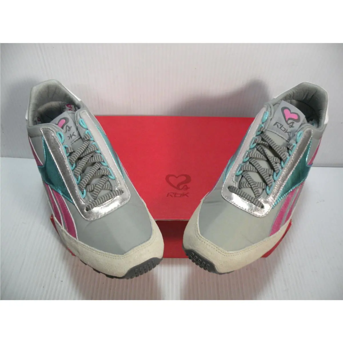 Reebok shoes - GREY/PINK BLUE 2