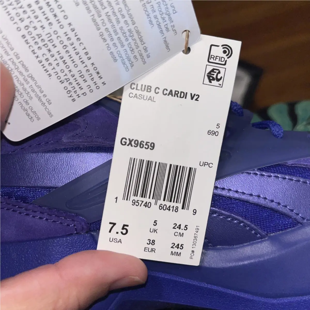 Reebok shoes - V2 - Purple 10