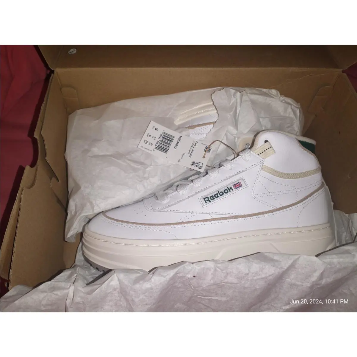 Reebok shoes - Reebok Club C Geo Mid - White 1