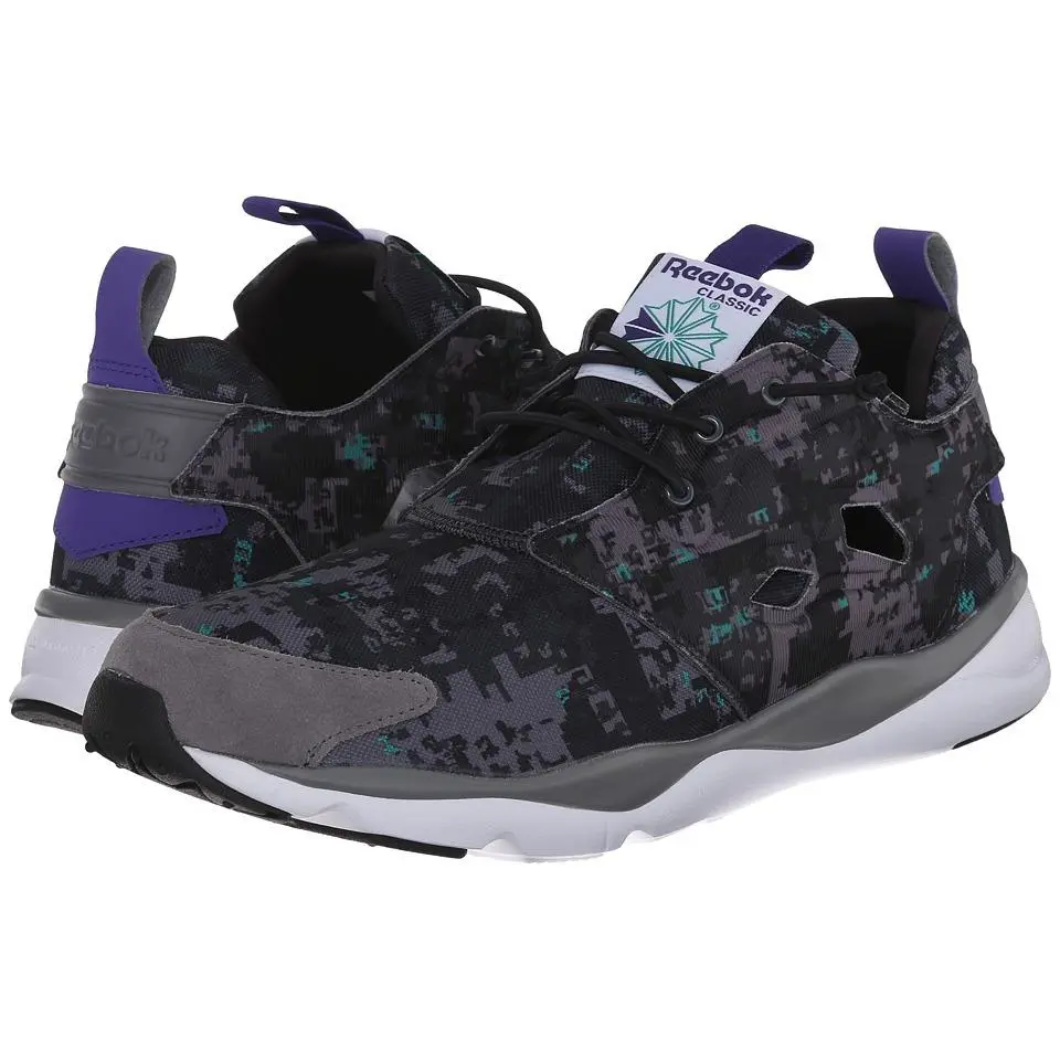 Reebok shoes - RBV72363-9.0 - V72363 - Shark/Gravel/Black/Green (UPC: 889133567587) 0
