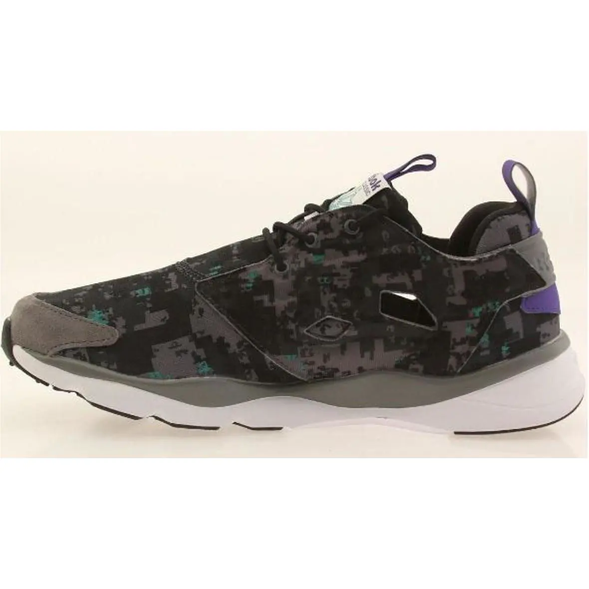 Reebok shoes - RBV72363-9.0 - V72363 - Shark/Gravel/Black/Green (UPC: 889133567587) 2