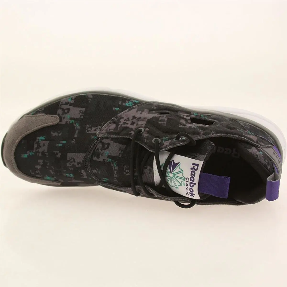 Reebok shoes - RBV72363-9.0 - V72363 - Shark/Gravel/Black/Green (UPC: 889133567587) 3