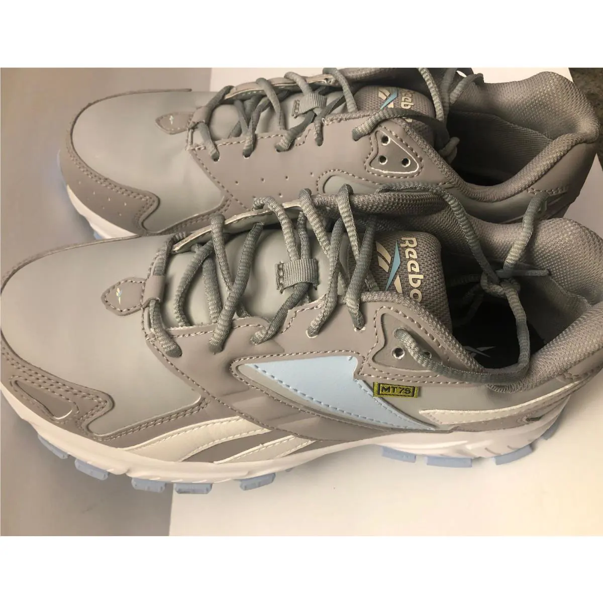 Reebok shoes - POWDER BLUE RETRO TRAIL SHOE - RB362 - Grey and Powder Blue 9