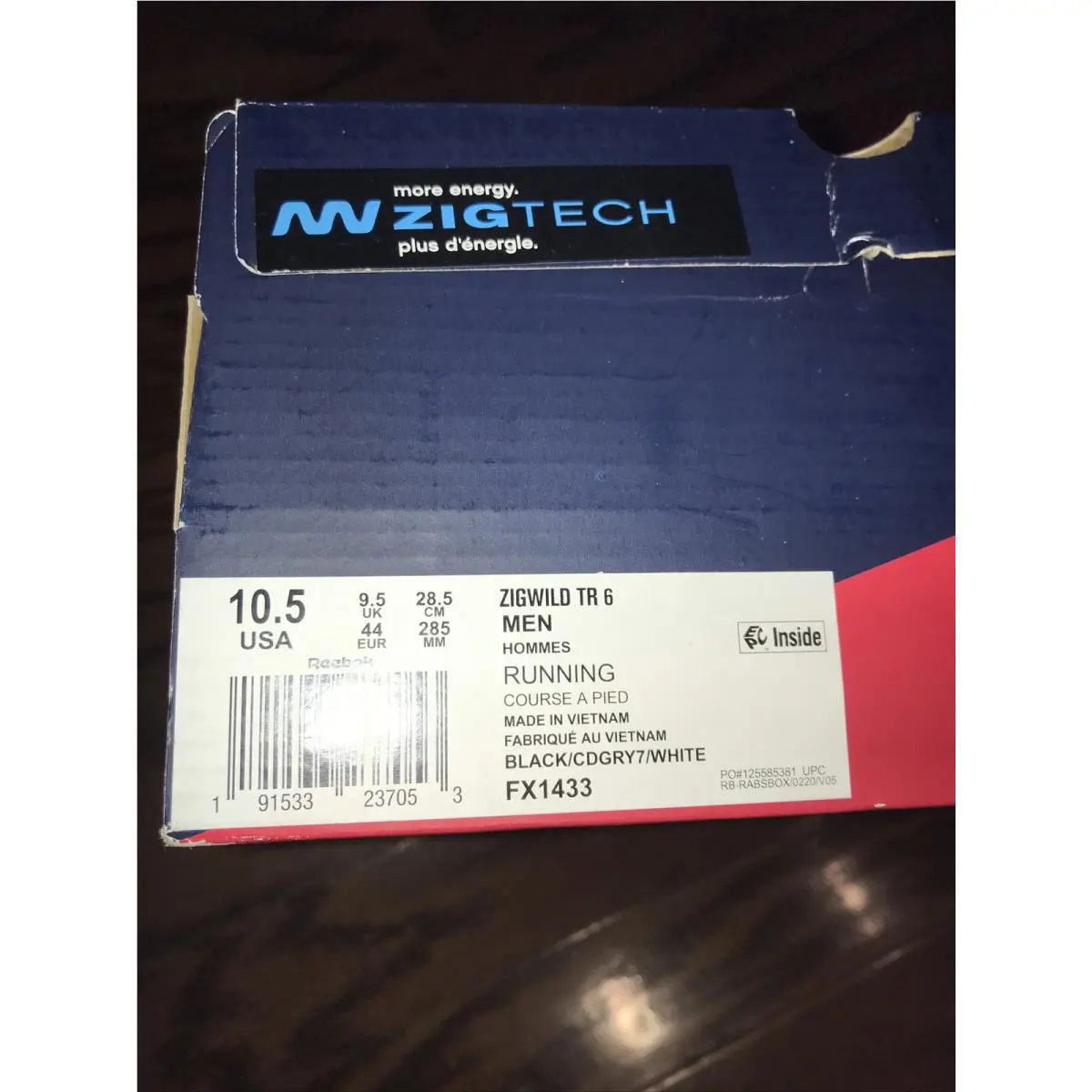 Reebok shoes - Reebok ZigWild - ZigWild - Black (UPC: 0191533237053) 0