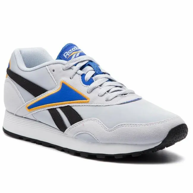 Reebok Men`s Rapide Sneakers Cold Grey / Crushed Cobalt Size: 11.5 M US - Cold Grey / Crushed Cobalt / Trek Gold / Denim