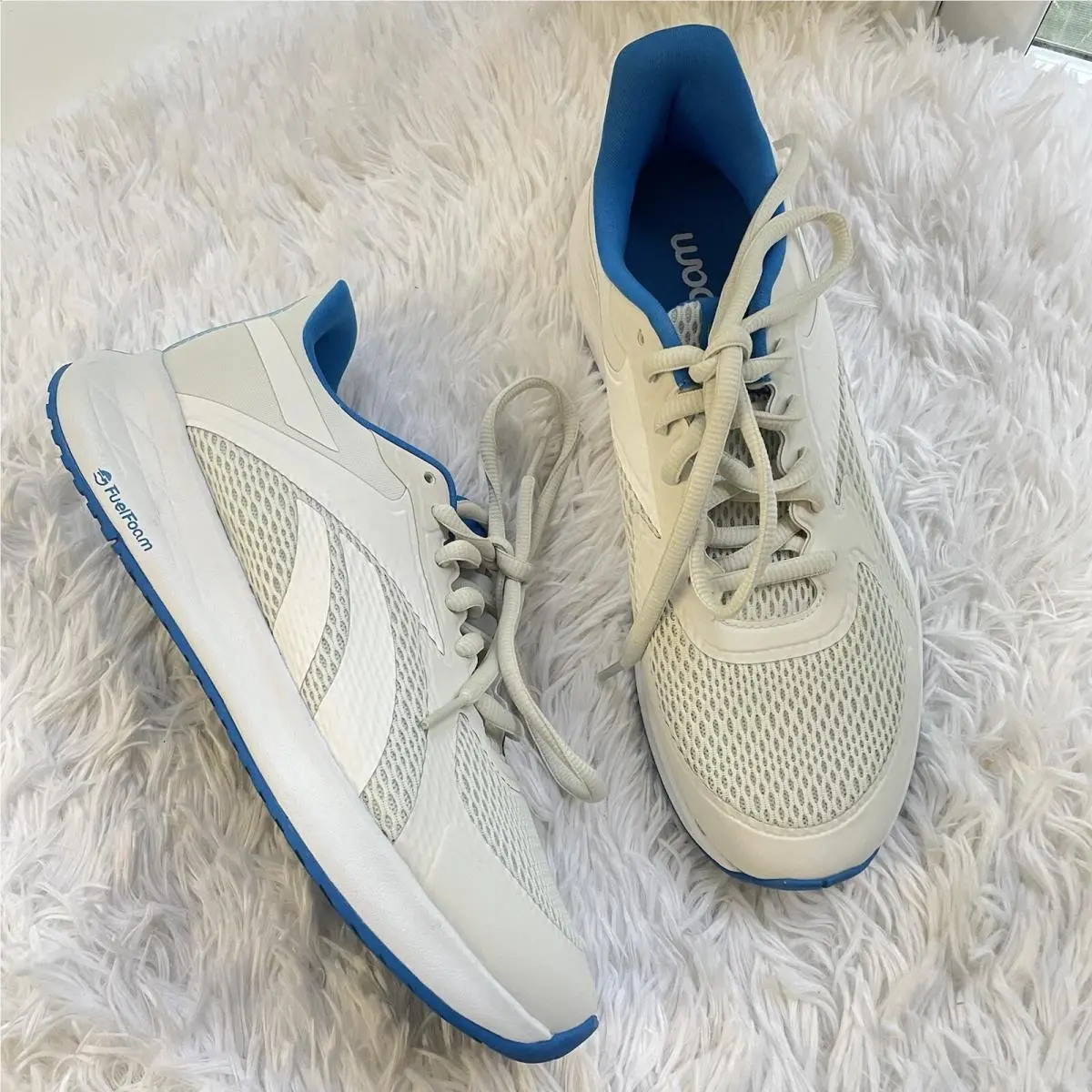 Reebok Womens Energen Run H67650 Running Shoes/sneakers White/blue SZ 8.5