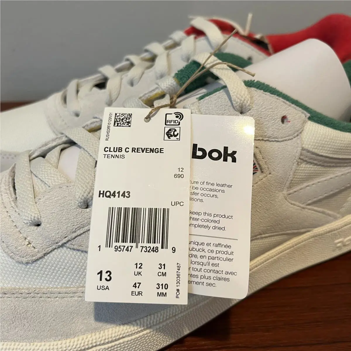 Reebok shoes - HQ4143 - HQ4143 - Pure Grey/Glen Green/Red/Black 1