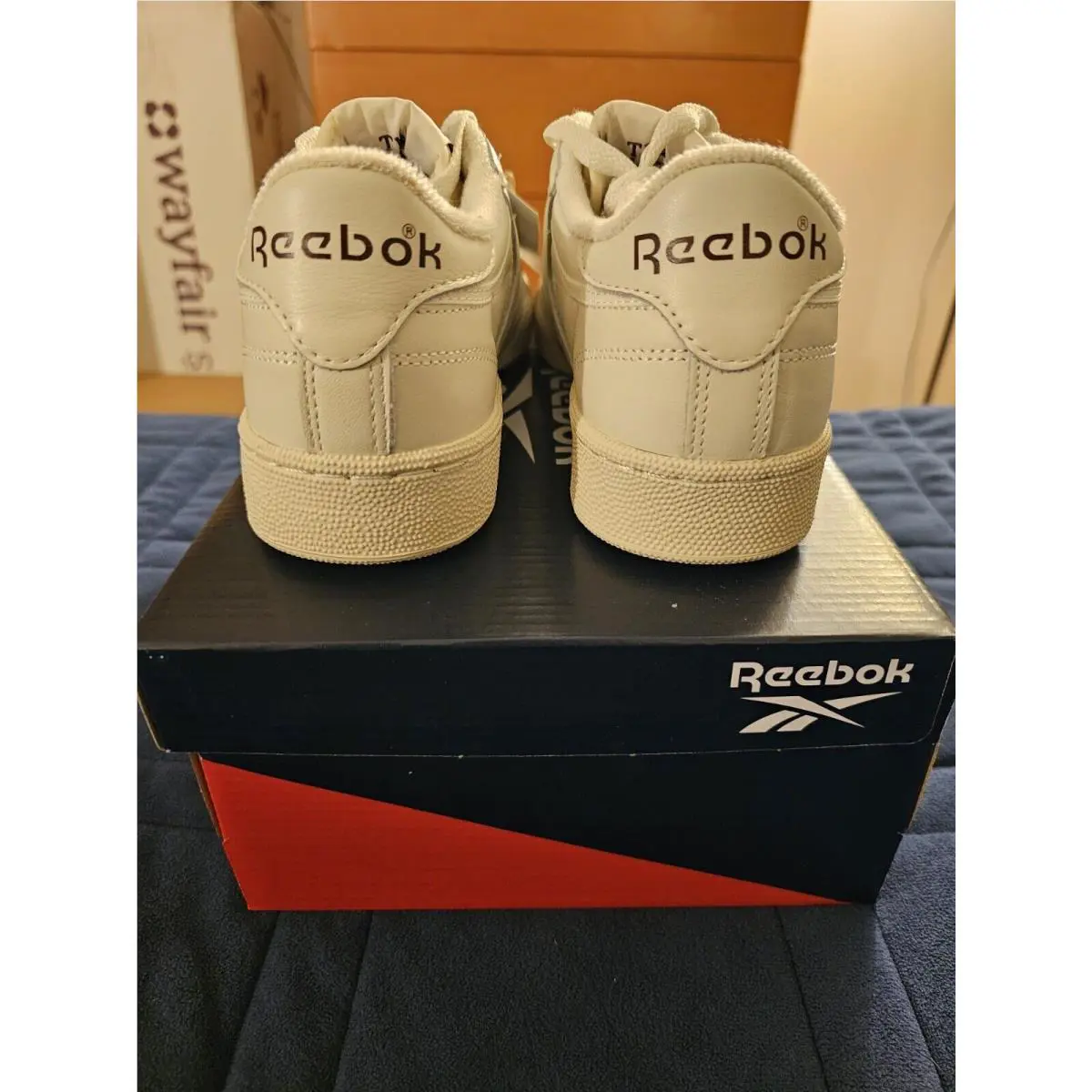 Reebok shoes - REEBOK CLUB C 85` - CLUB - GX3681 - Chalk/Alabaster/Maroon 8