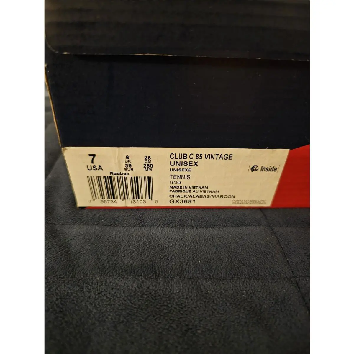 Reebok shoes - REEBOK CLUB C 85` - CLUB - GX3681 - Chalk/Alabaster/Maroon 4