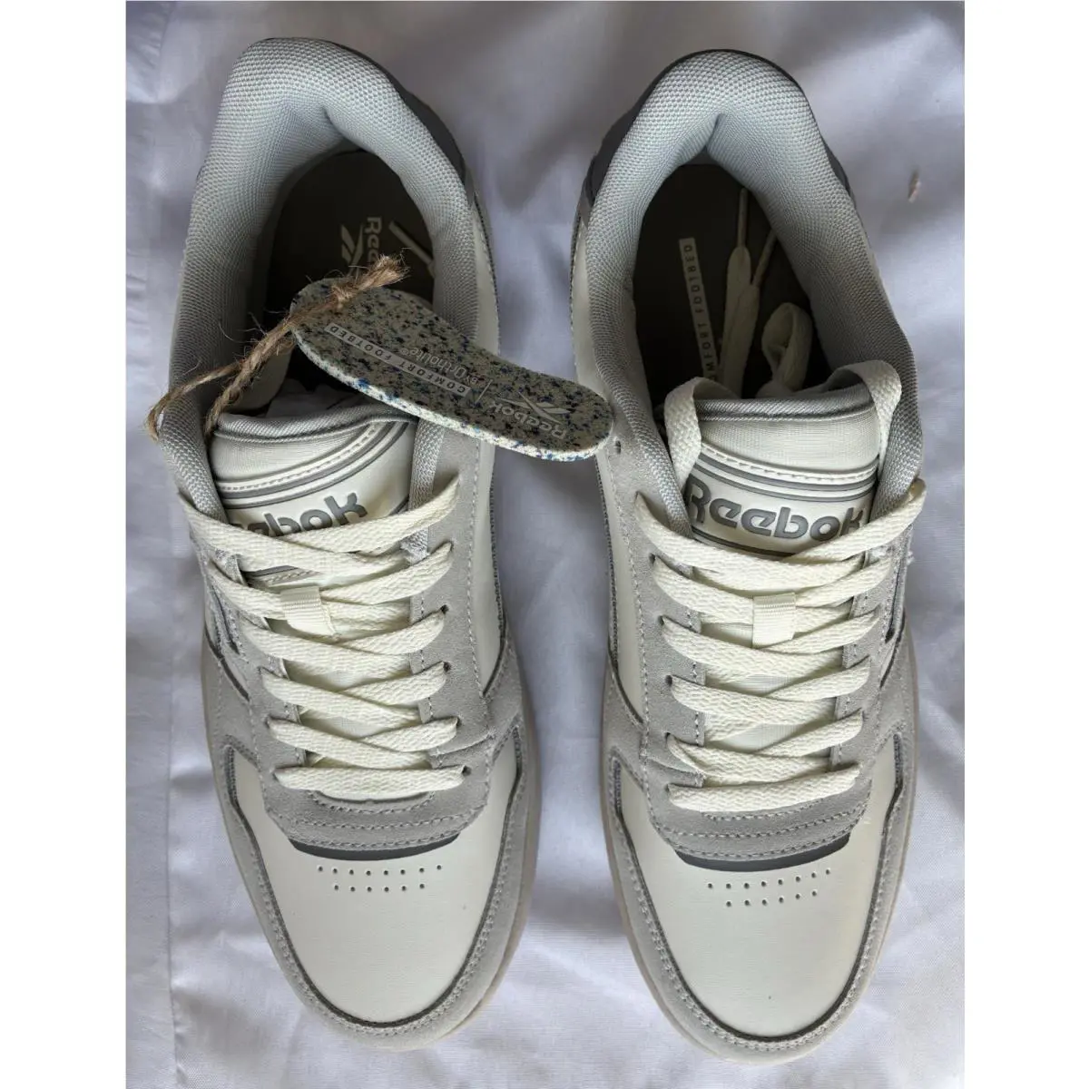 Reebok shoes - Reebok Court Chaos - Court Chaos - AR30224M - CREAM/LT GREY/MED GREY (UPC: 0198179011801) 7