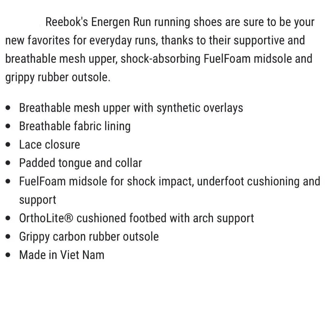 Reebok shoes - Reebok Energen Run - Energen Run - Black 7