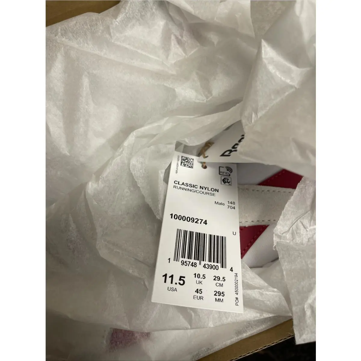 Reebok shoes - Reebok Classic Nylon - Classic Nylon - White (UPC: 0195748439004) 3