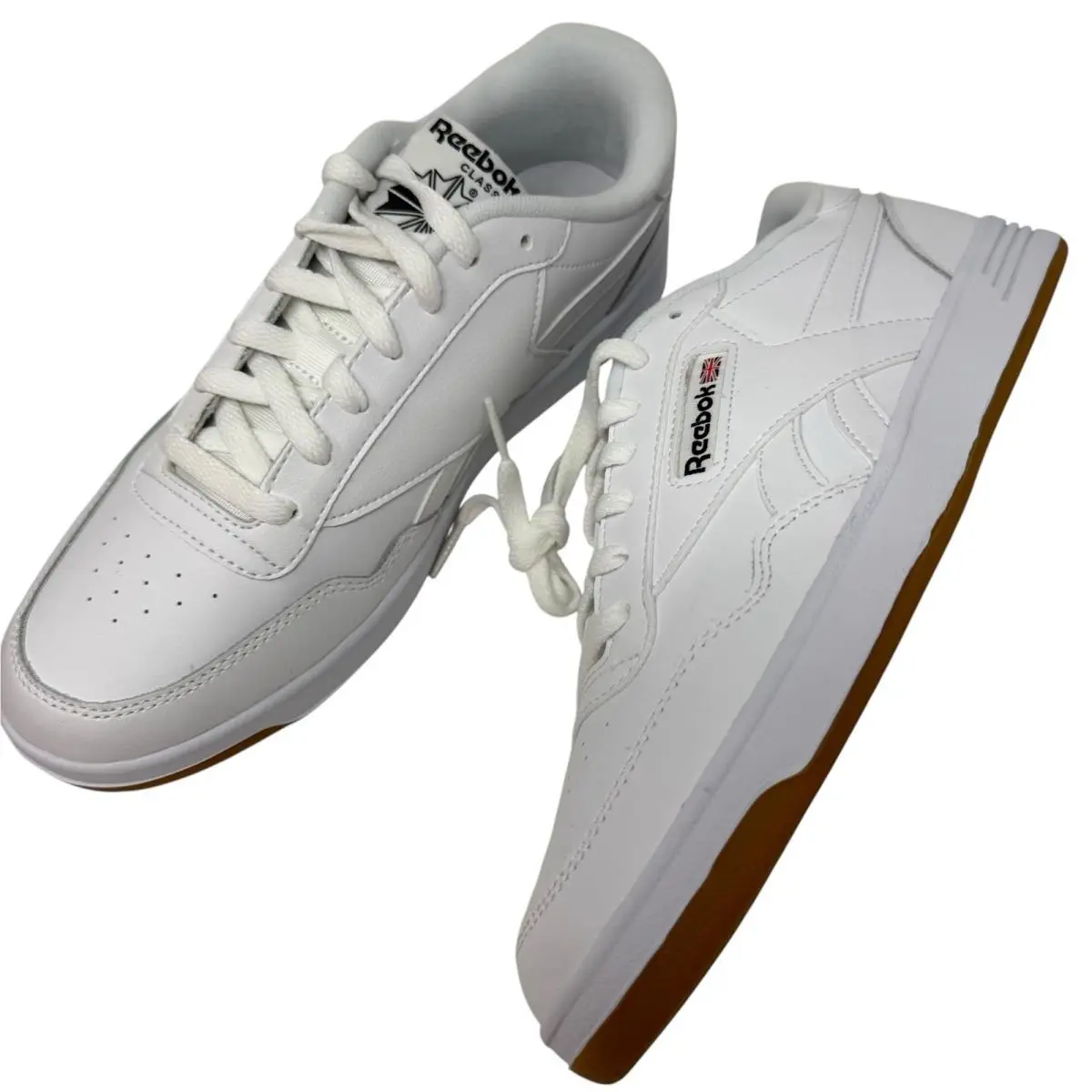 Reebok Club Memt Mens Size 10 Classic Sneakers White Black Shoes FU7135 Box
