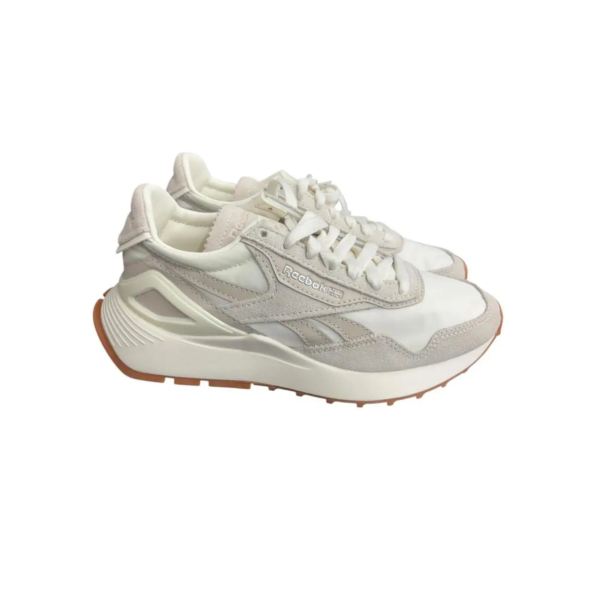 Reebok Classic Leather Men Legacy AZ Beige Grey Sneaker Running G55275 Size 3.5 - Biege