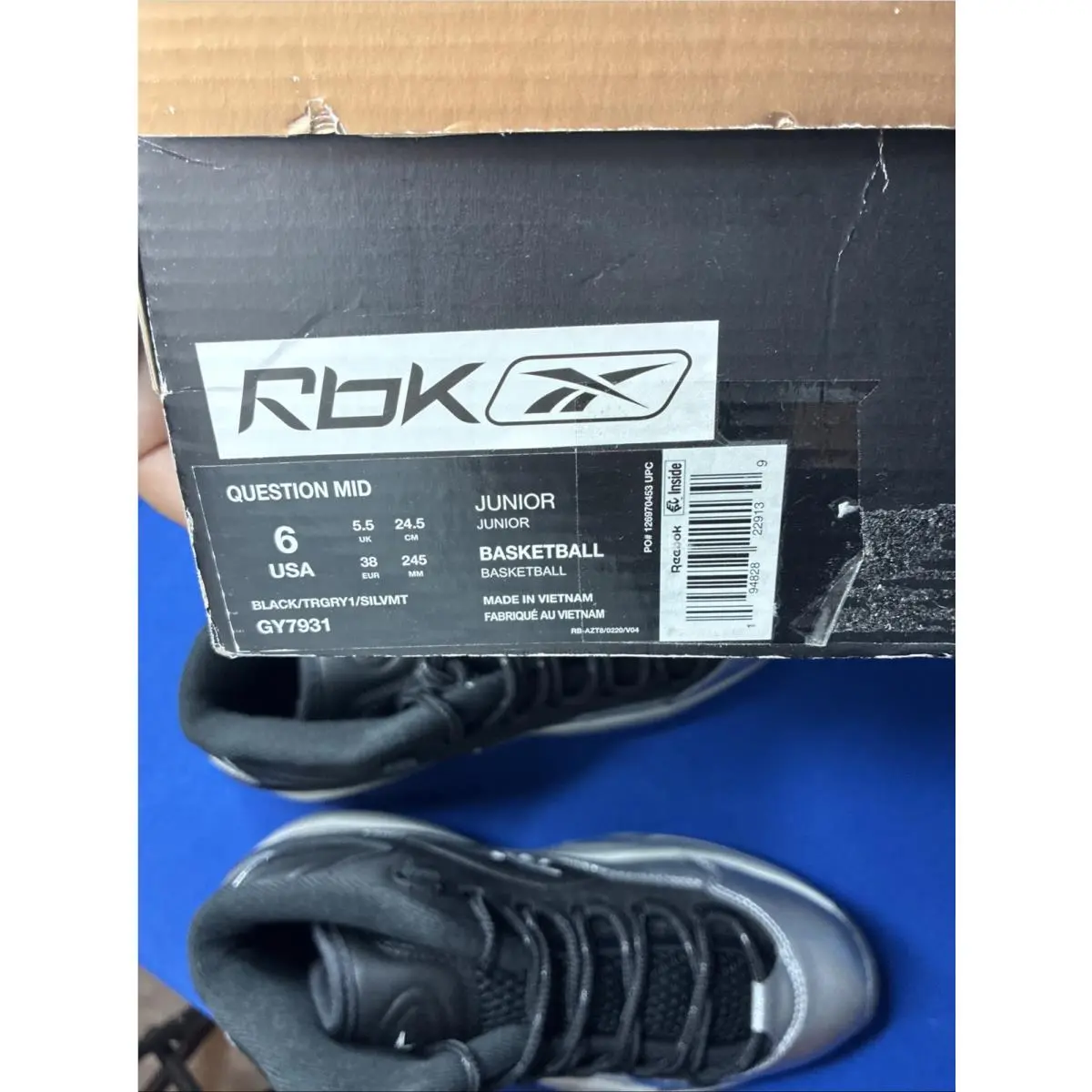Reebok shoes - Reebok Question Mid - Question Mid - GX7925 - Black (UPC: 194823285482) 4