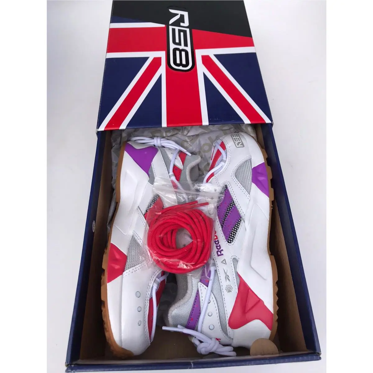 Reebok shoes - Aztrek R58 - Aztrek - EF3401 - White/Skull Grey/Guava Punch (UPC: 0193092734646) 5