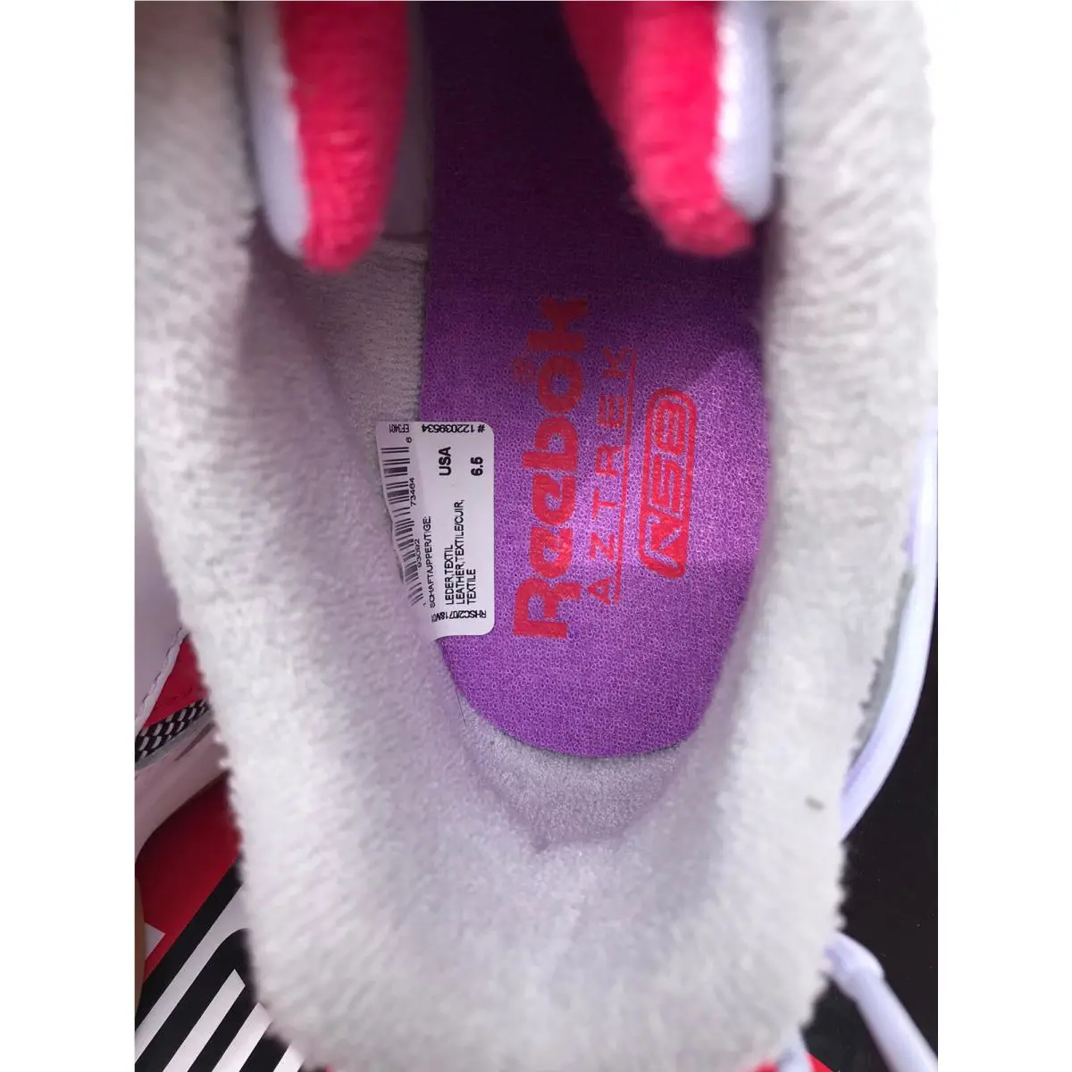 Reebok shoes - Aztrek R58 - Aztrek - EF3401 - White/Skull Grey/Guava Punch (UPC: 0193092734646) 3