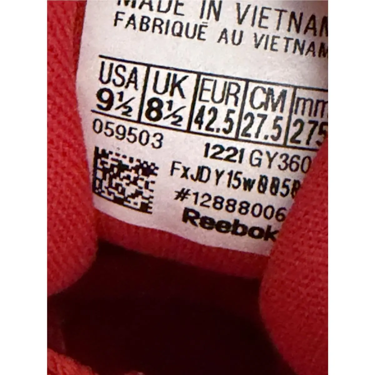 Reebok shoes - Reebok Vector - Vector - GY3601 - Red (UPC: 195734518553) 17