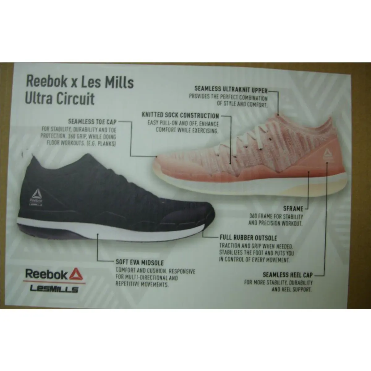 Reebok shoes - Reebok Ultra Circuit TR Ultraknit - CN5947 - Black, Grey, White (UPC: 191037486377) 13