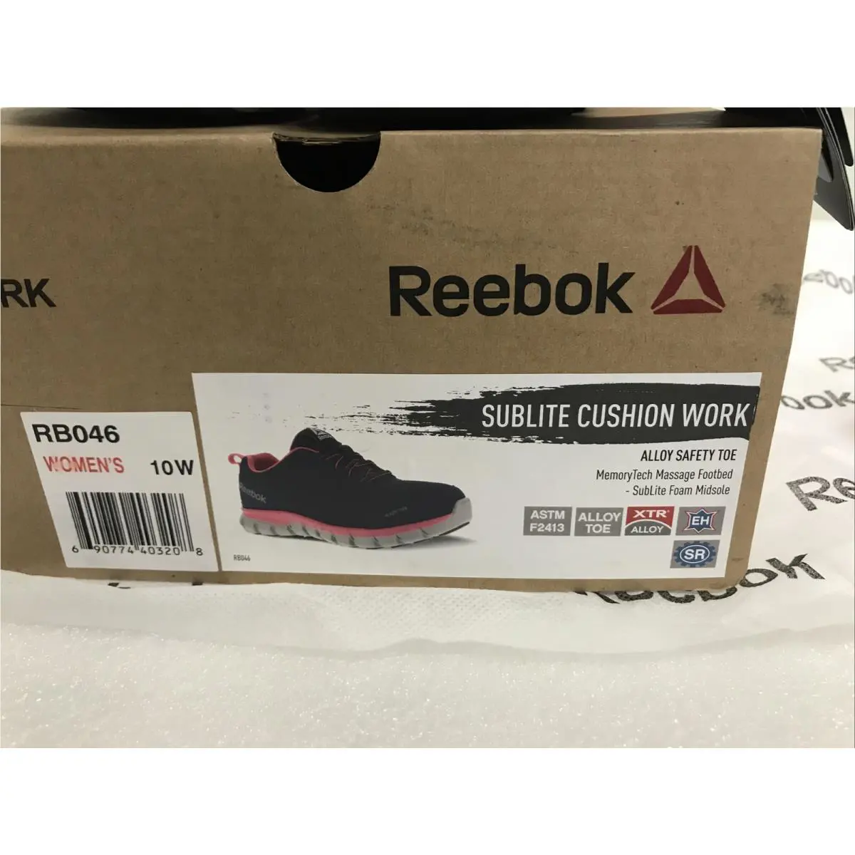 Reebok shoes - Alloy Toe - Alloy Toe - ASTM F2413-11 - Blue And Pink 8