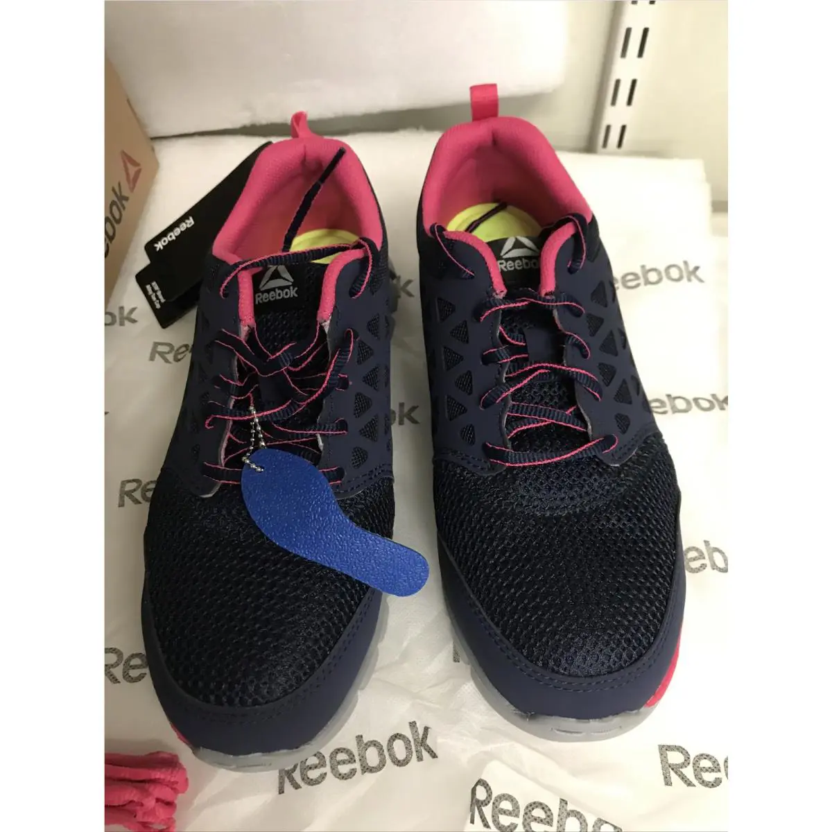Reebok shoes - Alloy Toe - Alloy Toe - ASTM F2413-11 - Blue And Pink 4