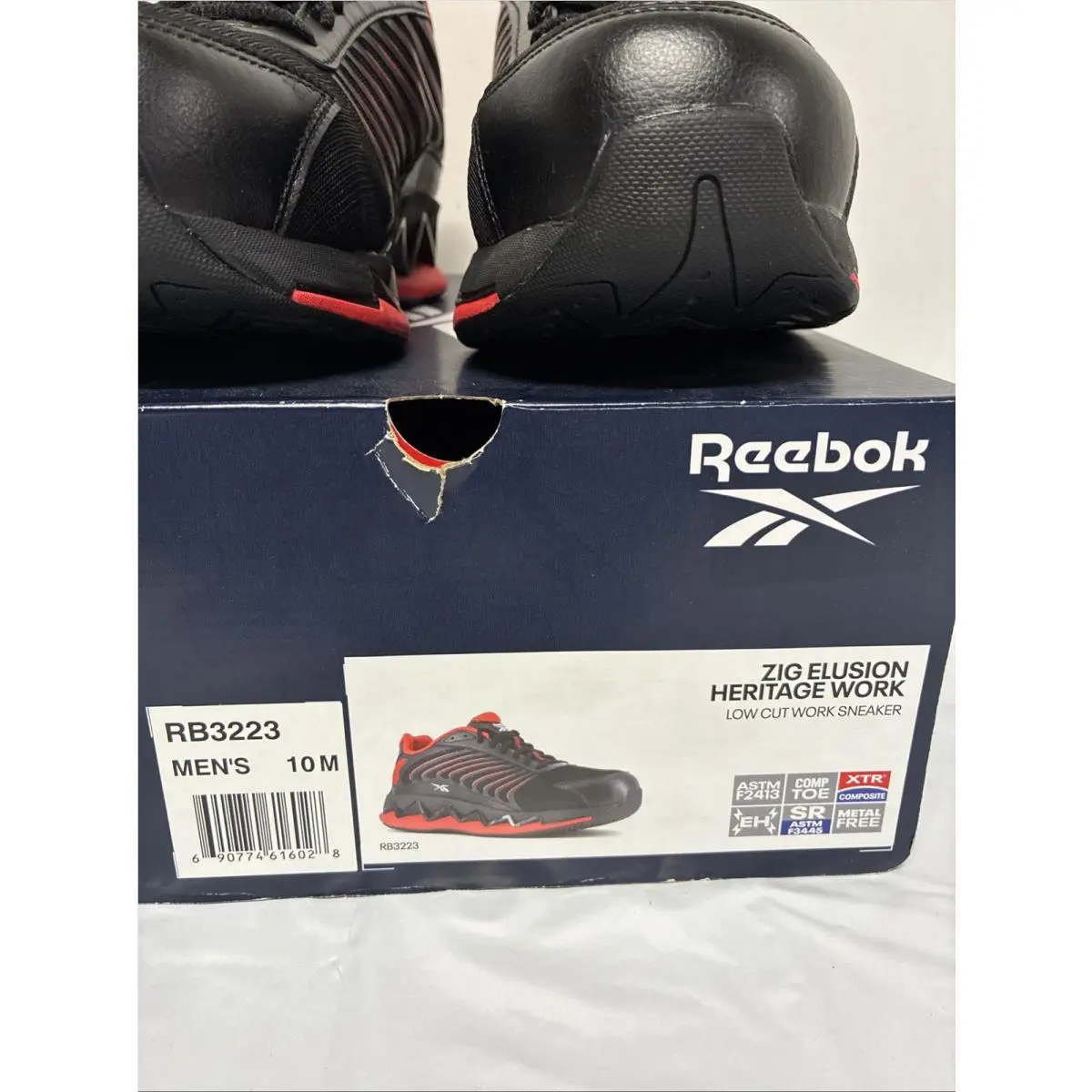 Reebok shoes - Zig Elusion Heritage Work - Zig Elusion Heritage Work - RB3223 - Black and Red 1
