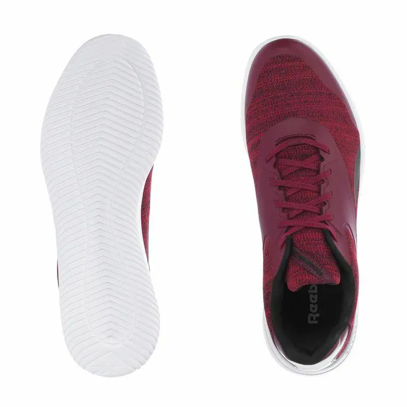Reebok shoes - Merlot/Black/White 3