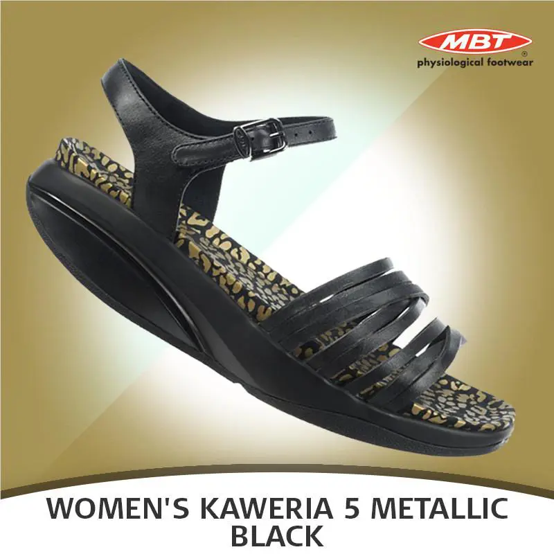 MBT shoes - KAWERIA 6 SANDAL - KAWERIA SANDAL - Metallic Black 0