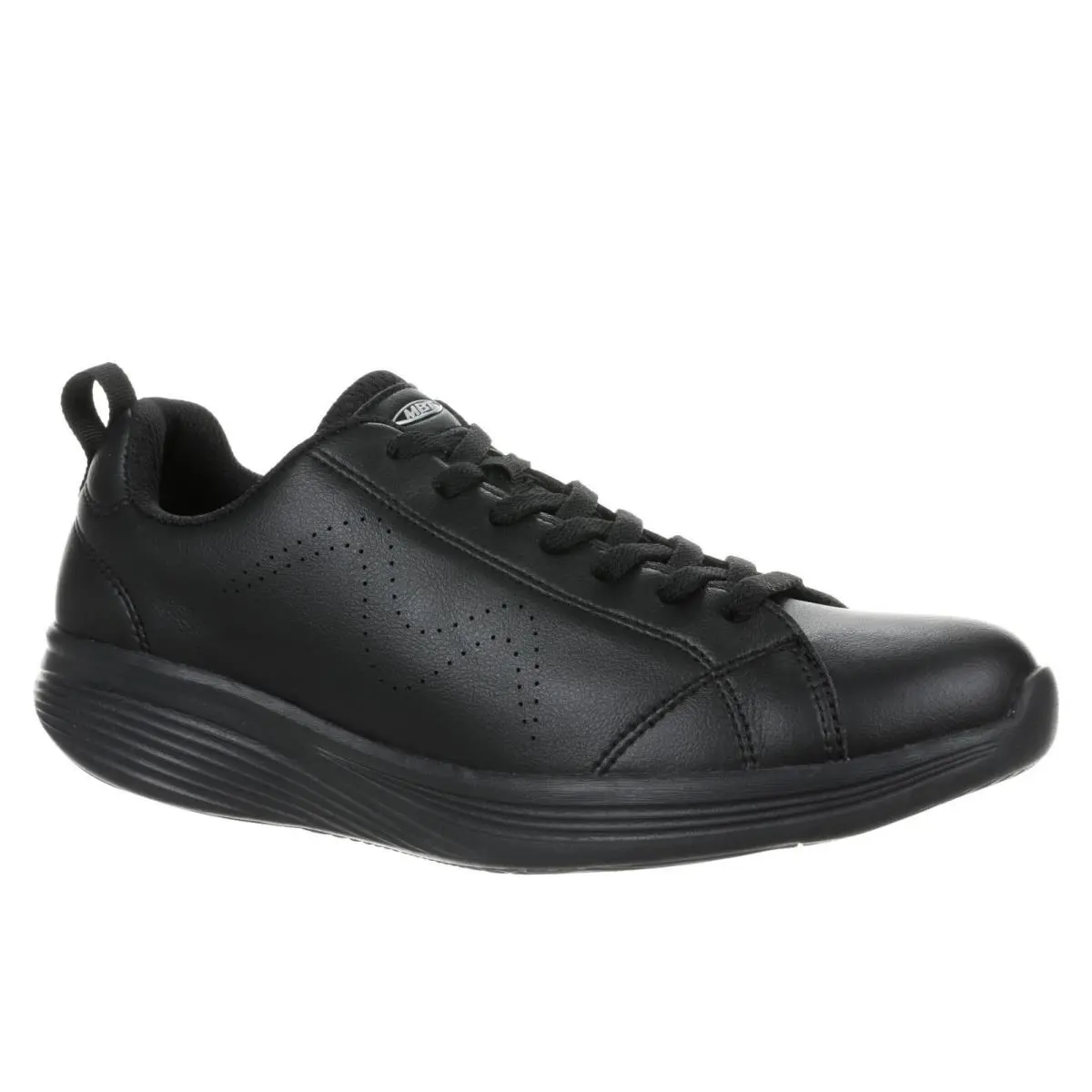 Mbt Ren Men`s Walking Shoe Ultra-light Comfort Leather Upper 2 Colors BLACK/BLACK-702758-257L by MBT