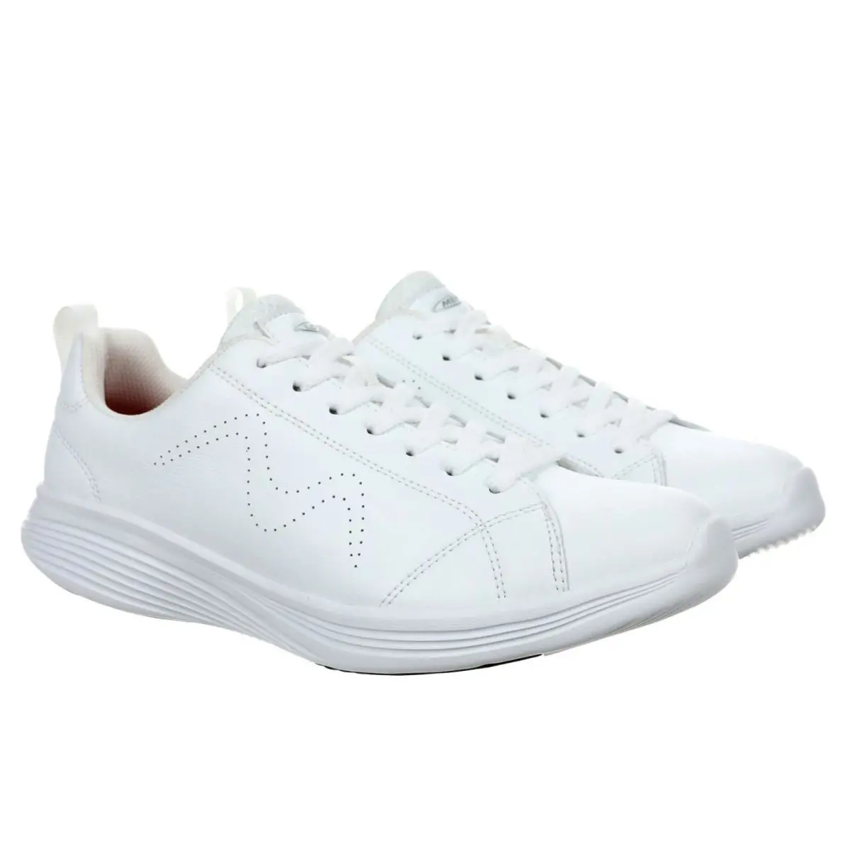 Mbt Ren Men`s Walking Shoe Ultra-light Comfort Leather Upper 2 Colors WHITE-702758-16L by MBT