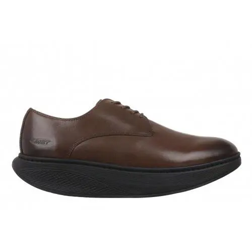 Mbt Men`s Kabisa 2 Plain Toe Oxford Level 3 Rocker Premium Lthr 4 Colors KABISA 2-702961-23C -DK BROWN by MBT