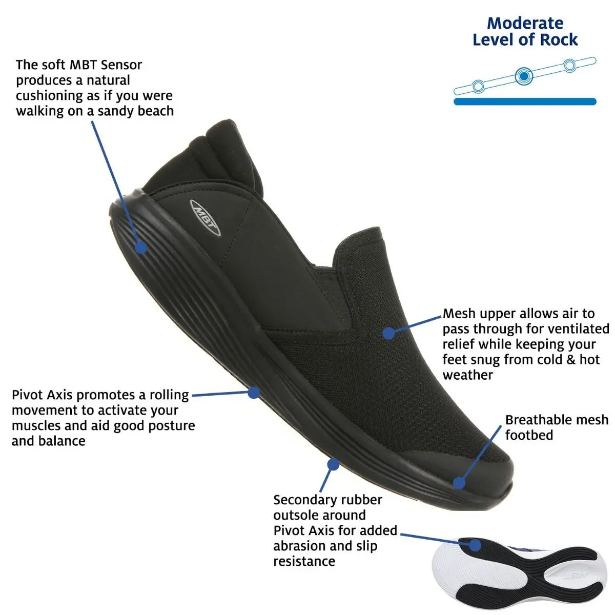 MBT shoes - modena and Modena II slip on - Modena - Modena II-Black/Black 0