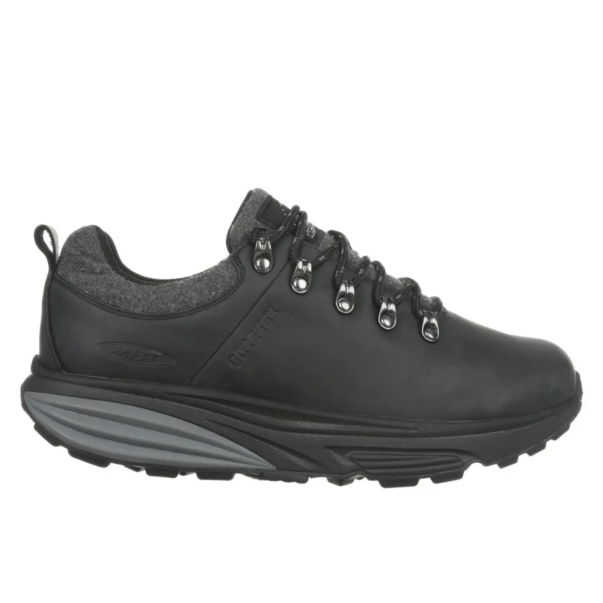 Mbt Mens MT Alpine Low Hiking Shoe Gore-tex Leather Waterproof 4 Colors BLACK-GORE-TEX by MBT