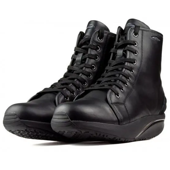 MBT shoes - Monya LACE BOOT - Monya LACE BOOT - BLACK Leather / Suede 4