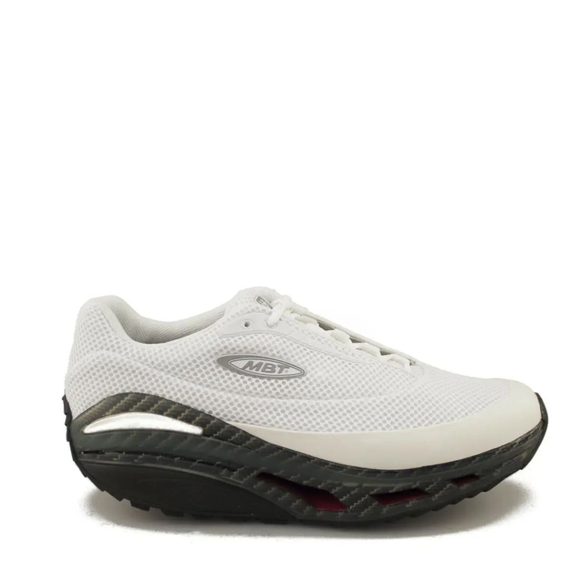 Mbt Ari Men`s Athletic Sneaker Limited Edition Patented Rocker Sole 2 Colors White by MBT