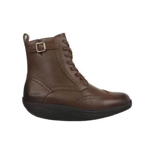 Mbt Women`s Winka Ankle Lace Zip Boot Level 3 Rock Black or Brown 2colors Dark Brown-703318-23F by MBT