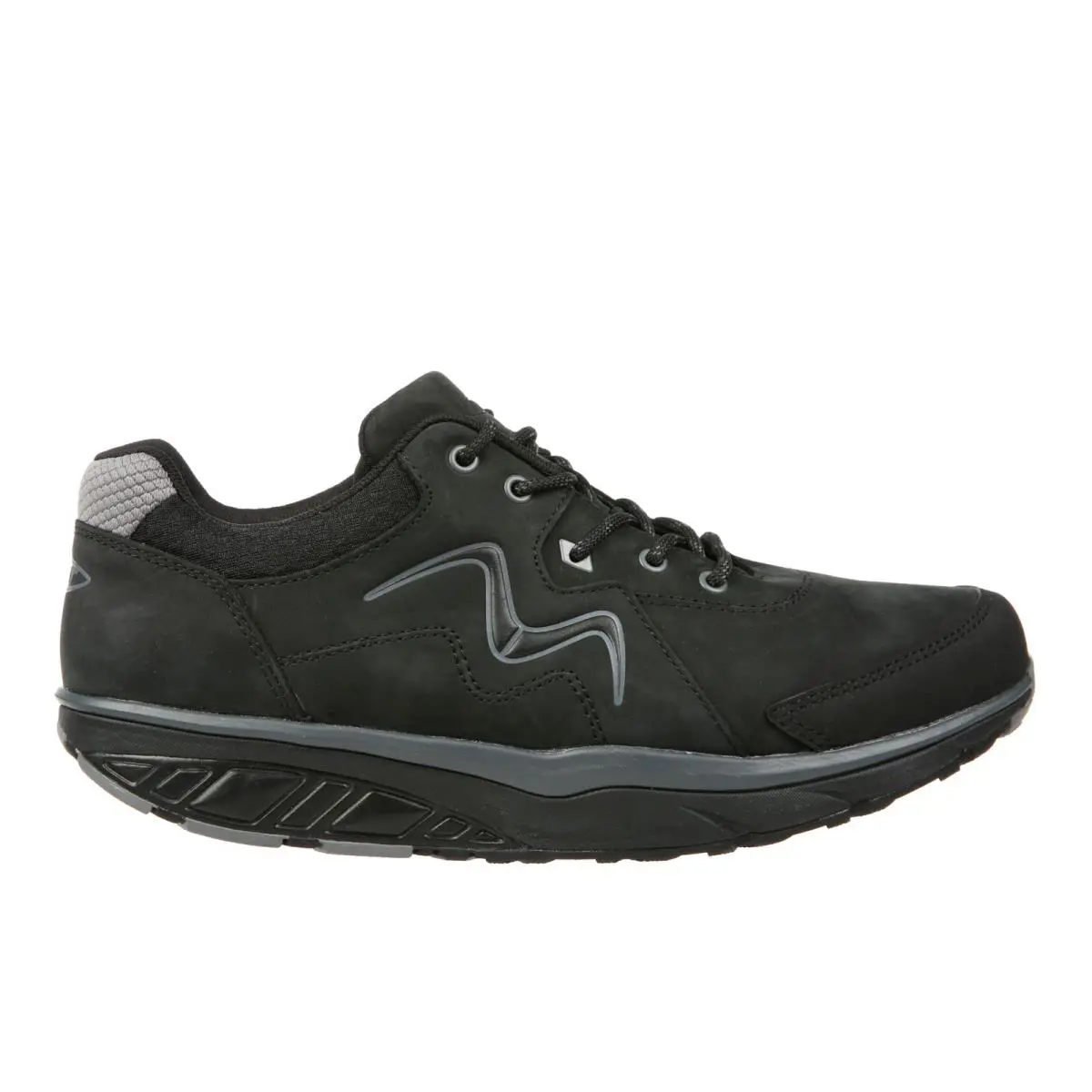 Mbt Men`s Mawensi Casual Hiker/walking Shoe Premium Leather Black by MBT