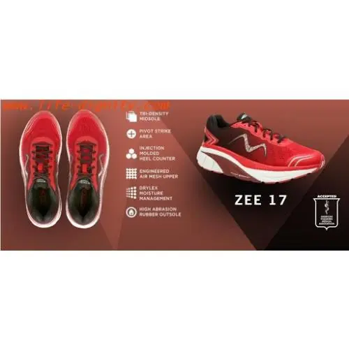 MBT shoes - ZEE 16 17 18 ATHLETIC SNEAKER - ZEE 17 - Red/Black, Manufacturer: MANY COLORS 4