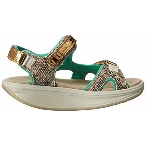 MBT shoes - KISUMU 3S SPORT SANDAL - KISUMU SPORT SANDAL - Gold Blue Jade Snake 1