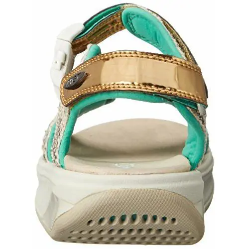 MBT shoes - KISUMU 3S SPORT SANDAL - KISUMU SPORT SANDAL - Gold Blue Jade Snake 4