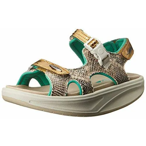 MBT shoes - KISUMU 3S SPORT SANDAL - KISUMU SPORT SANDAL - Gold Blue Jade Snake 6
